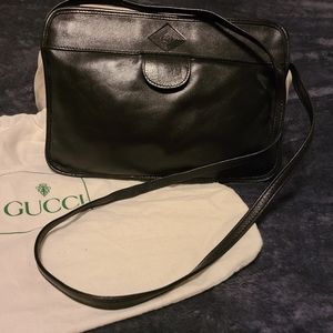 Vintage Gucci Black Leather Purse